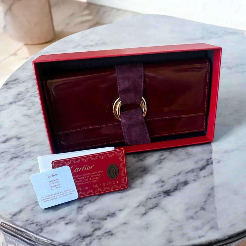 Cartier Trinity Leather Long Wallet